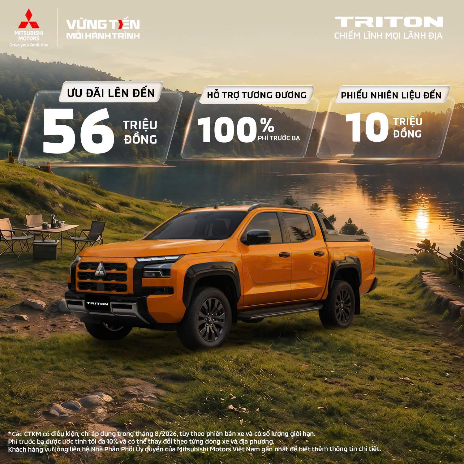 bảng giá và chương trình khuyến mãi Mitsubishi Triton