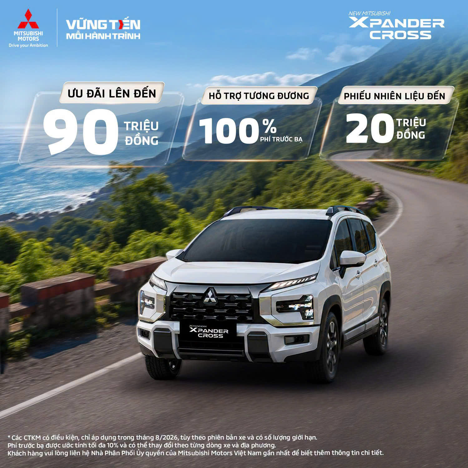 bảng giá và chương trình khuyến mãi Mitsubishi Xpander Cross