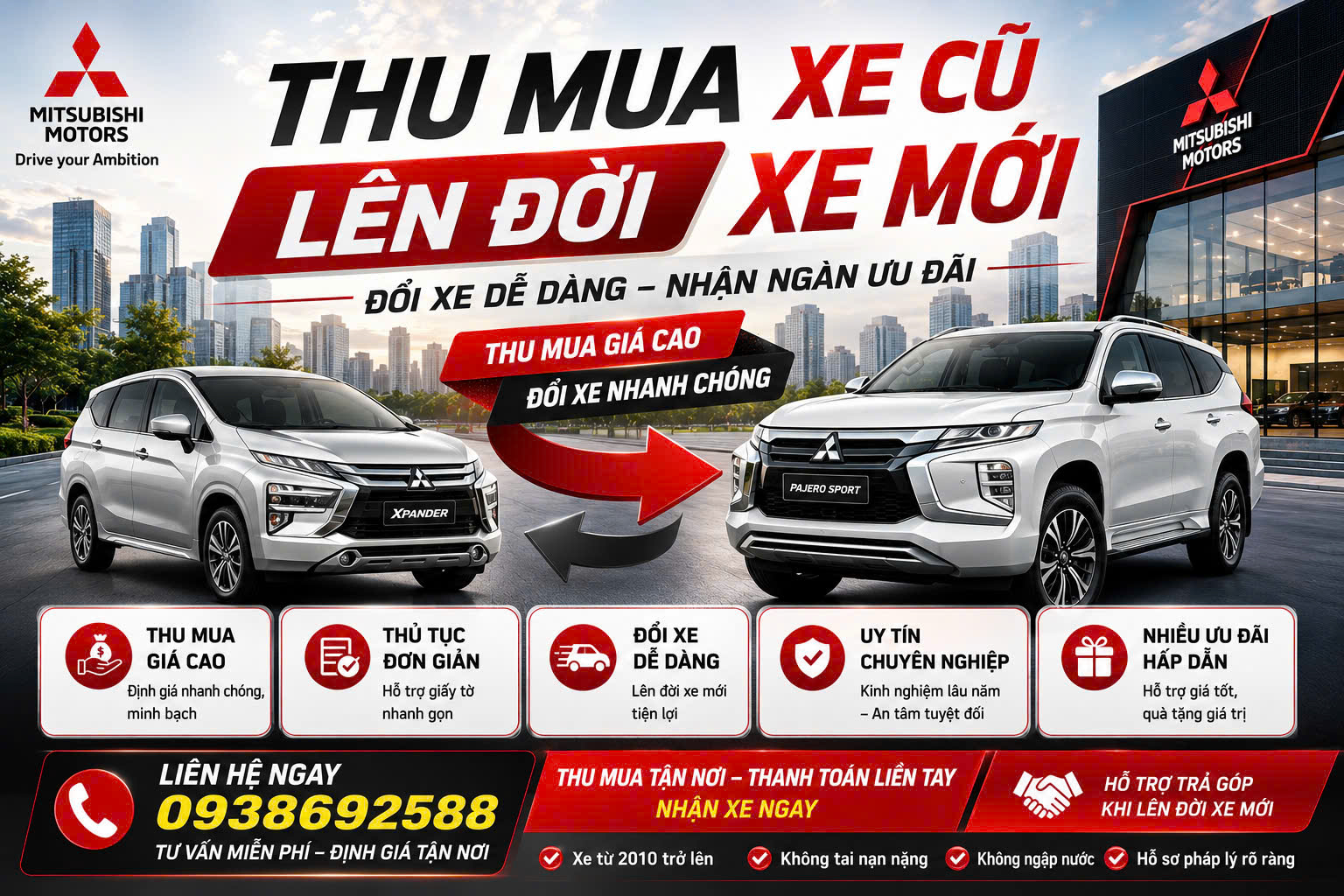 Thu Cũ Đổi Mới Lên Đời Xe Mitsubishi