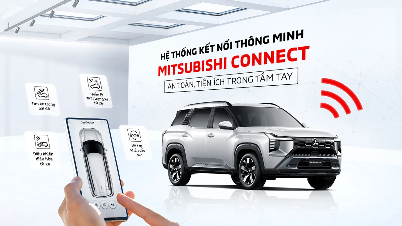 Hệ thống kết nối thông minh Mitsubishi Connect Destinator